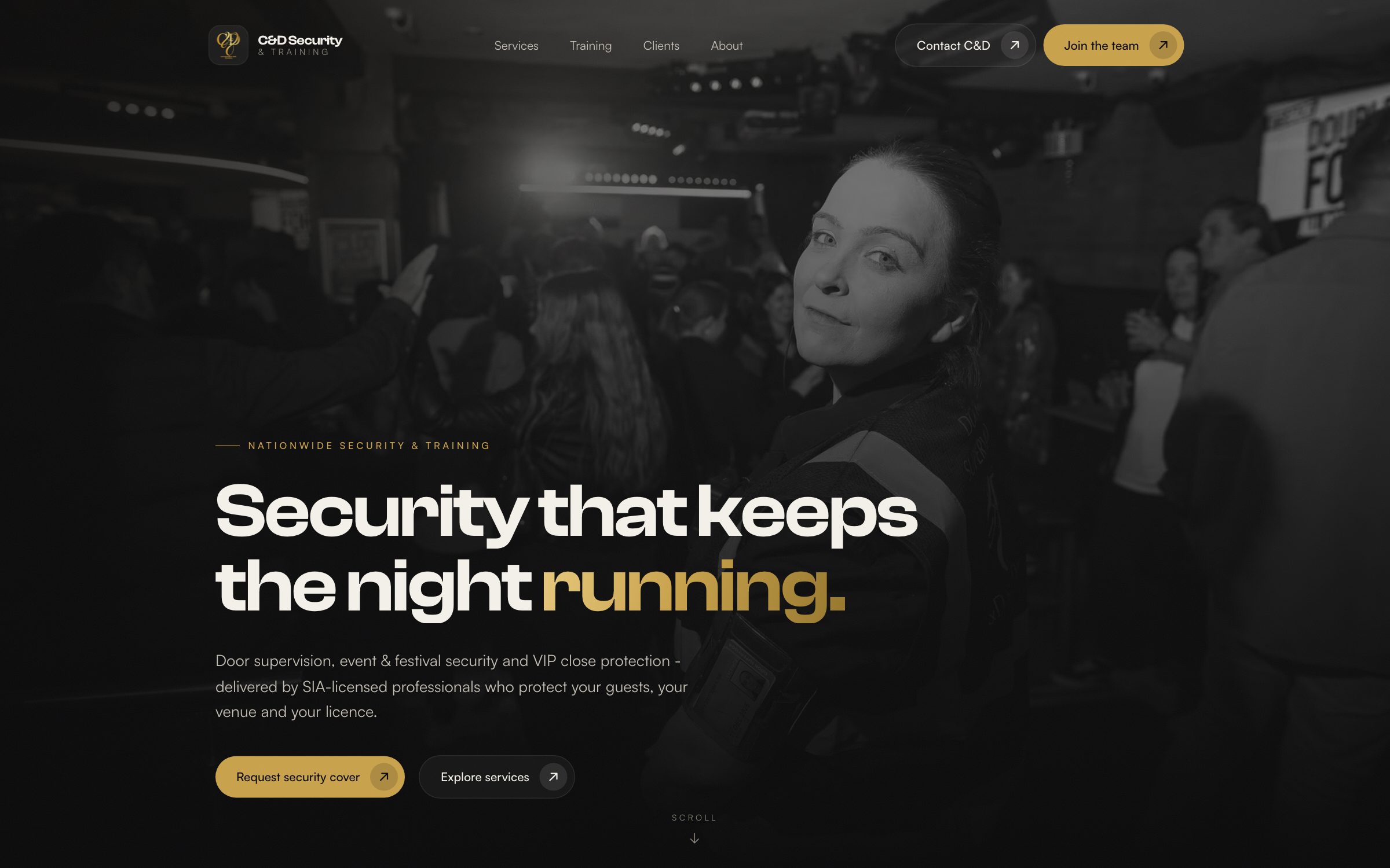 C&D Security & Training website, a Lumeops spec build