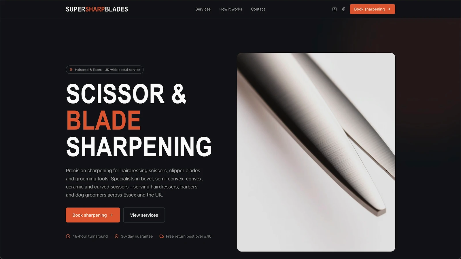Super Sharp Blades homepage